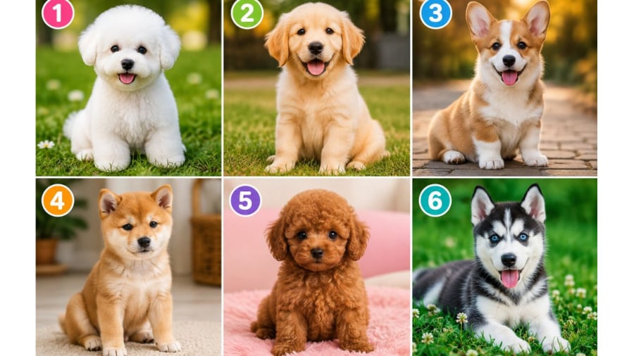 Bạn chọn chú cún nào?