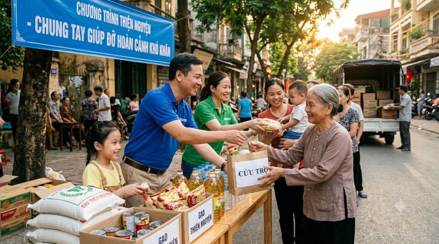Làm việc thiện và lan tỏa lòng nhân ái được nhiều người xem là cách vun bồi phúc lành trong tháng 7 âm lịch.
