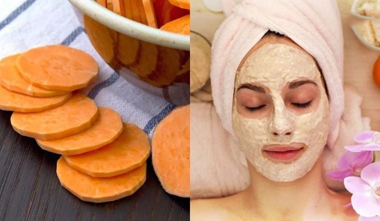 Một trong những công thức đơn giản có thể thực hiện tại nhà là kết hợp khoai lang chín với sữa chua không đường.