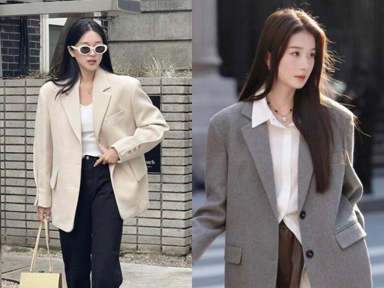 Một chiếc blazer có phom chuẩn không chỉ giúp trang phục trông chỉn chu mà còn tạo cảm giác trưởng thành, thanh lịch và có chủ đích.