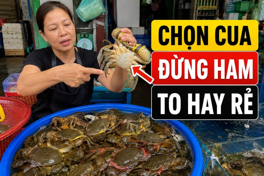 Chọn cua đừng ham to hay rẻ, thấy thứ này người bán cho cũng đừng ham