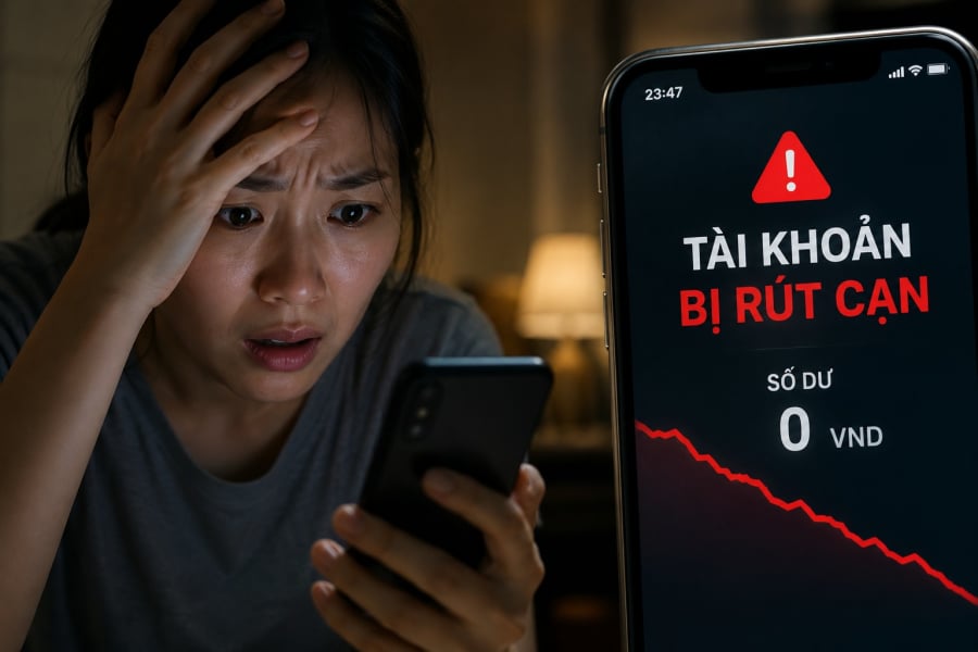 Đáng chú ý, nhiều trường hợp không bắt đầu bằng việc tài khoản ngân hàng lập tức mất tiền. 