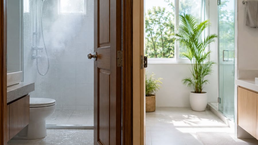 Bạn đóng hay mở sau khi tắm xong?