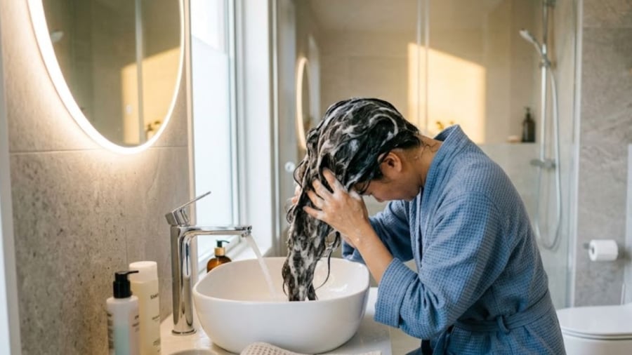 Thời điểm gội đầu cũng ảnh hưởng đến tình trạng của tóc.