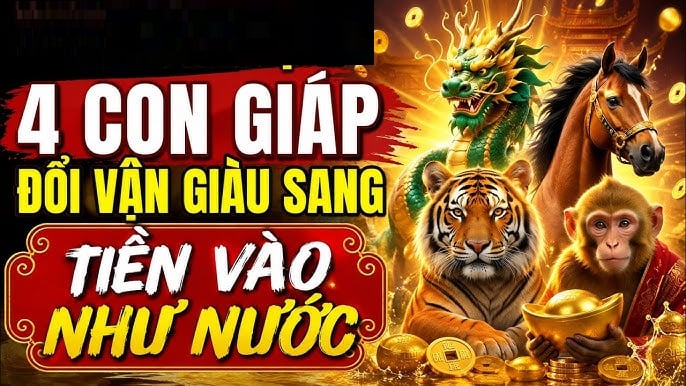 10/8/2026 nhận năng lượng vàng: 4 con giáp gom hết vận may thiên hạ