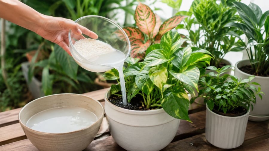 Có phải mọi loại cây đều thích nước vo gạo?