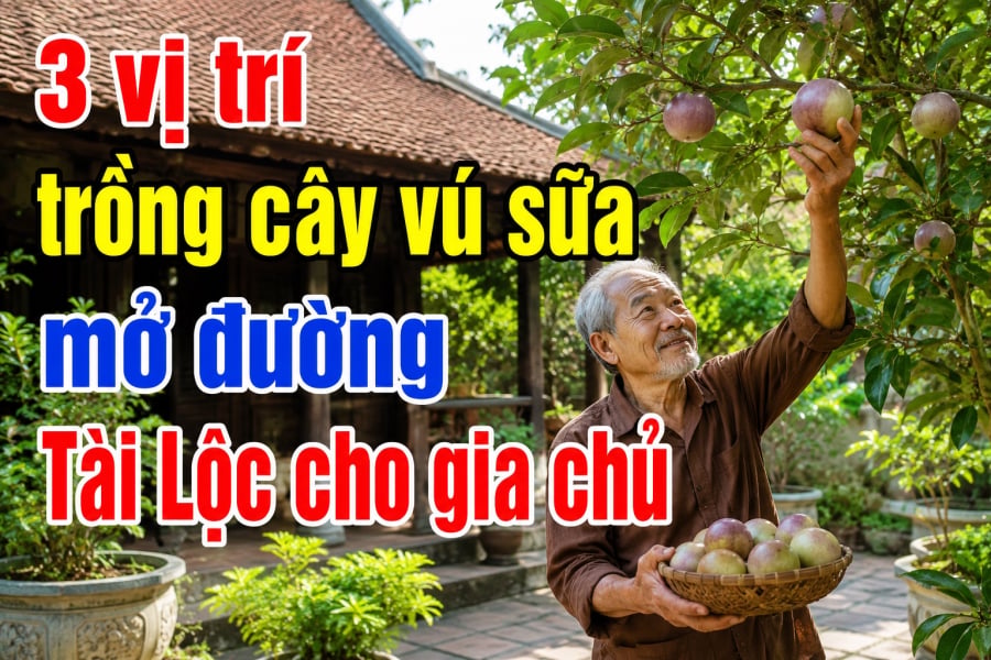 3 vị trí trồng cây vú sữa mở đường Tài Lộc cho gia chủ