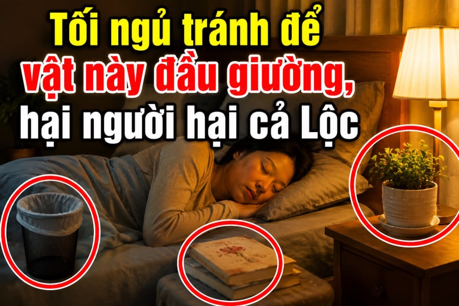 Tối ngủ tránh để vật này đầu giường, hại người hại cả Lộc