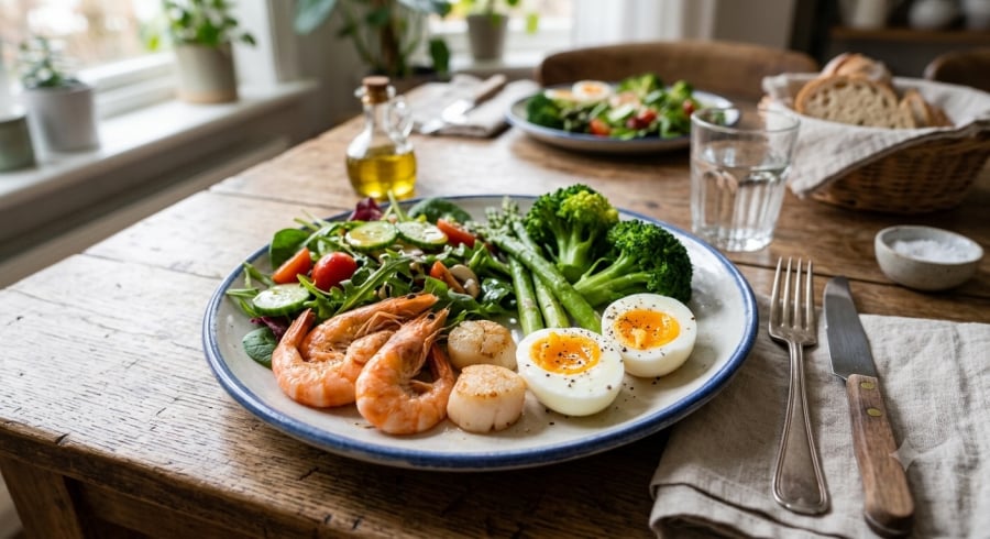 Hải sản, trứng chưa chín kỹ và các món ăn nguội cần được xử lý, bảo quản cẩn thận để hạn chế nguy cơ nhiễm khuẩn.
