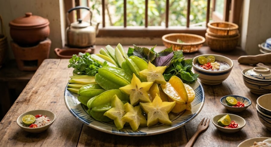 Bên cạnh lượng chất xơ cao, khế còn chứa nhiều vitamin C, beta-carotene và axit gallic.