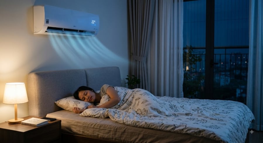 Quạt gió nóng khiến cơ thể đổ mồ hôi liên tục không ngừng.