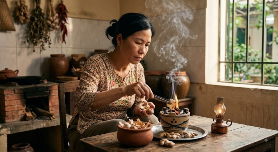 Tháng 7 âm lịch thường đi kèm với những cơn mưa dầm, thời tiết nồm ẩm khiến nhà cửa trở nên lạnh lẽo, ám mùi ẩm mốc. 