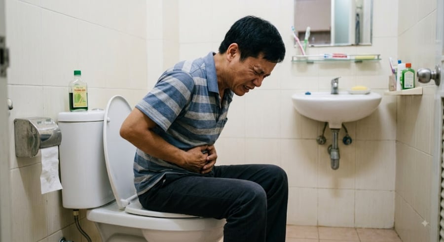 Nhiều người có thói quen cầm theo smartphone mỗi khi bước vào nhà vệ sinh. 