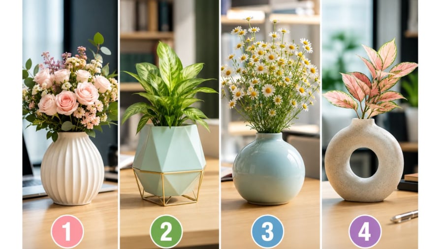Bạn chọn bình hoa nào?
