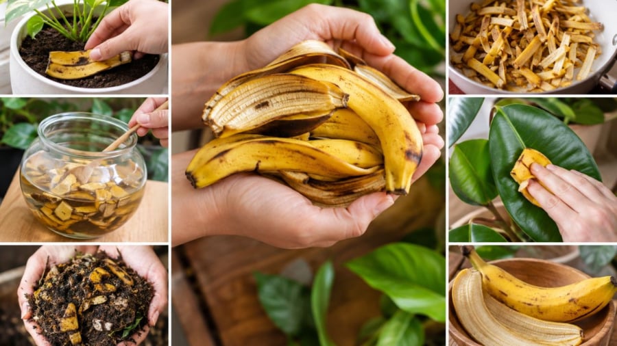 Đừng bỏ vỏ chuối mà phí