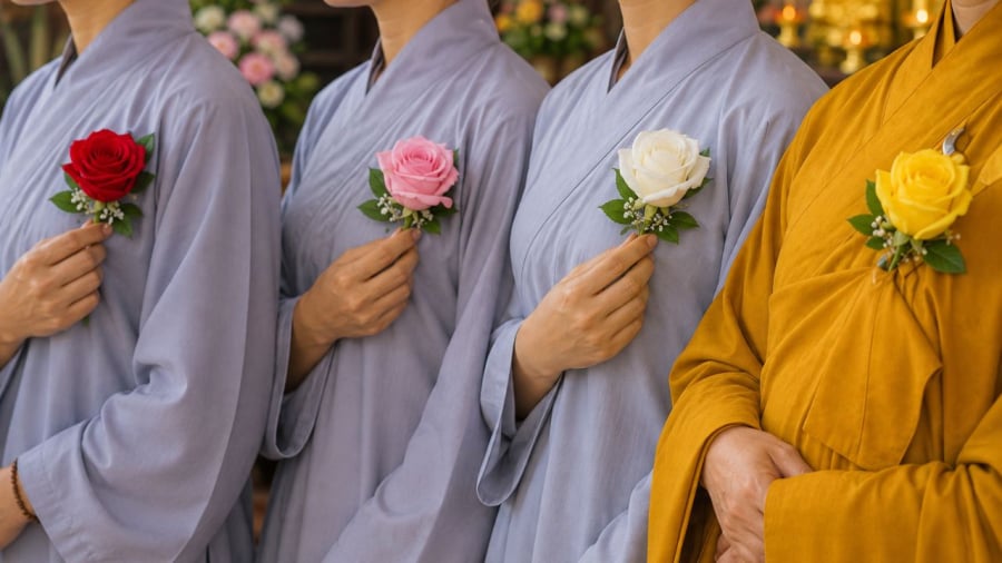 Những sắc màu tưởng nhớ trong mùa Vu Lan