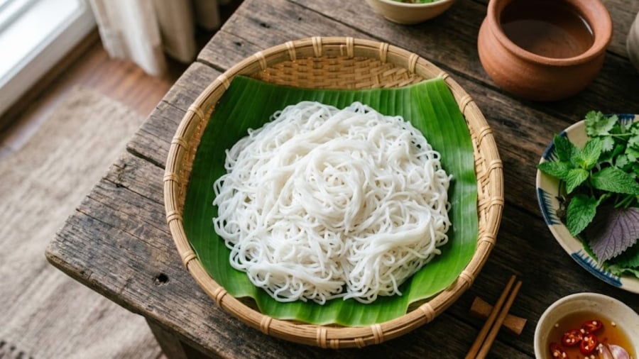 Bún để qua đêm nếu được bảo quản đúng cách vẫn có thể sử dụng được. Tuy nhiên, nếu bún có mùi vị lạ, tốt nhất không nên dùng.