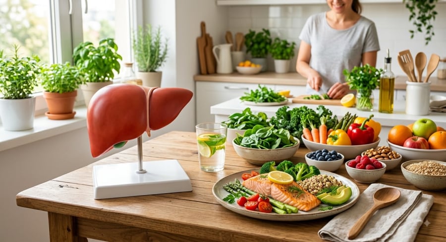 Ăn uống cân đối, hạn chế rượu bia và duy trì lối sống lành mạnh là những cách thiết thực để bảo vệ lá gan.