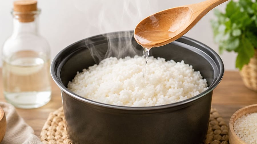 Giấm giúp món cơm lên hình hài mới