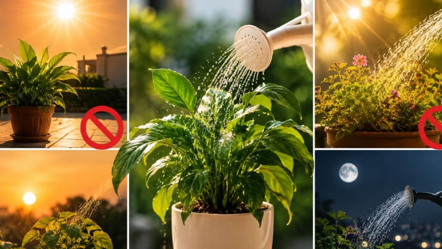 Hãy tránh những thời điểm này không nên tưới nước cho cây