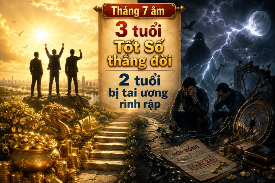 3 tuổi Tốt Số thắng đời, 2 tuổi bị tai ương rình rập trong tháng 7 Âm