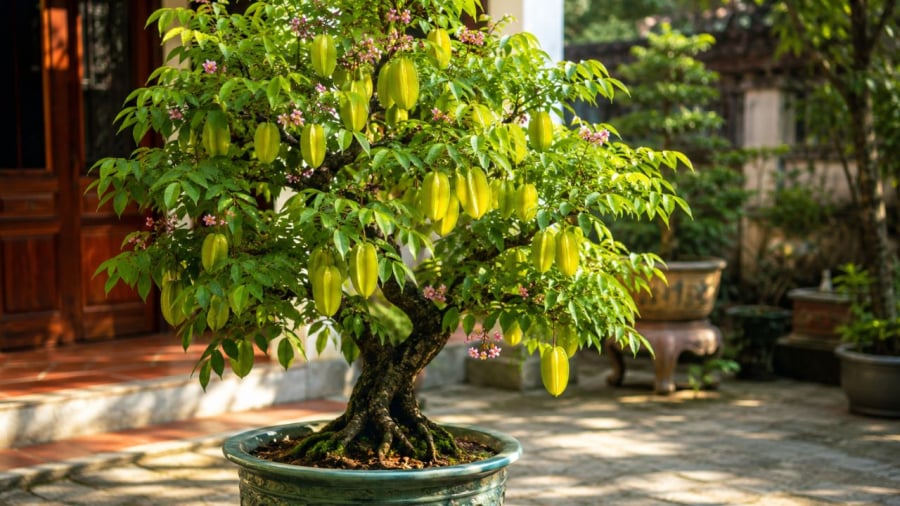 Nhiều gia đình thích trồng cây khế trước nhà