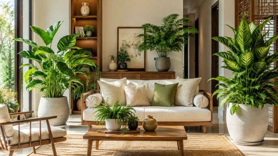 Bố trí các cây sao cho hài hòa cũng là điều quan trọng