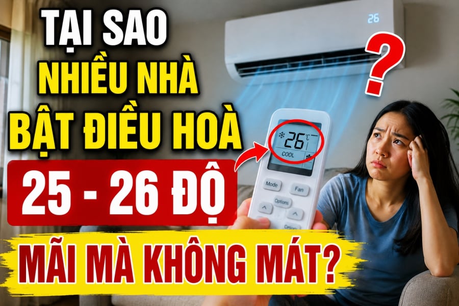 Chỉ cần một trong những yếu tố này xảy ra, điều hòa rất khó đưa nhiệt độ thực tế trong phòng xuống đúng mức cài đặt.