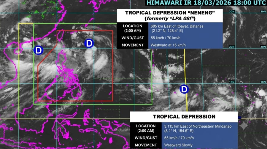 Ba áp thấp nhiệt đới đang đồng loạt hoạt động quanh Biển Đông và Philippines