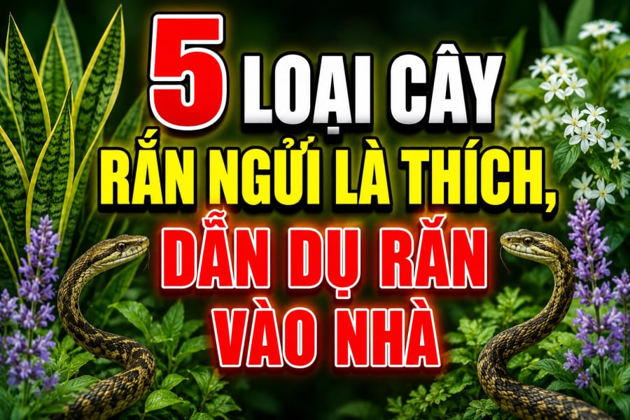 5 loại cây rắn ngửi là thích, dẫn dụ rắn vào nhà
