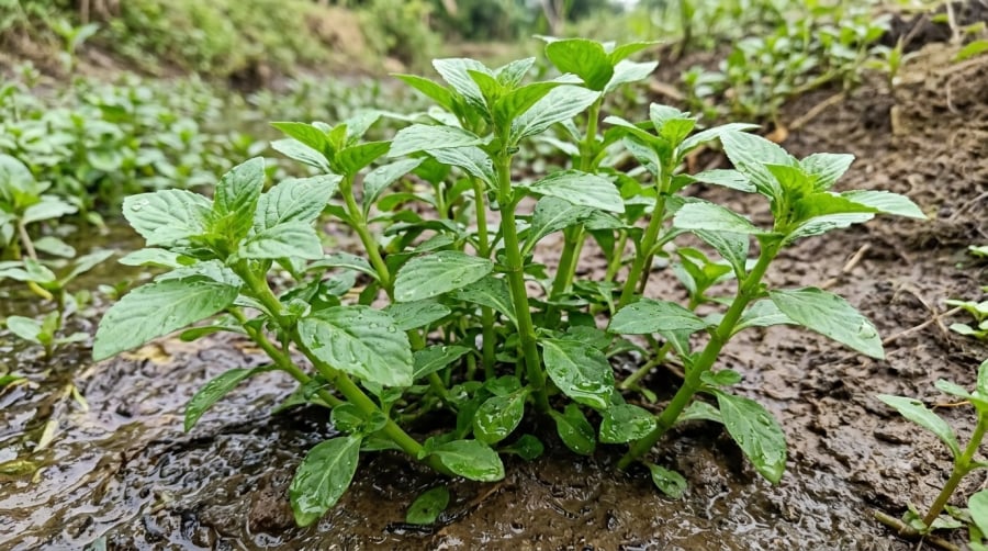 Cây hồi nước – loại rau gia vị có mùi thơm đặc trưng, được xếp vào nhóm sẽ nguy cấp trong Sách đỏ Việt Nam.