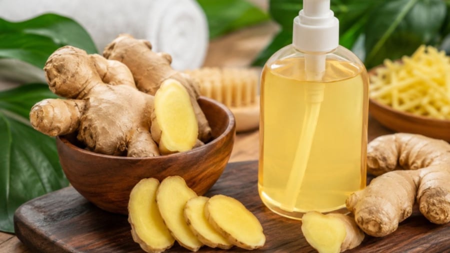 Gừng tươi gội đầu giúp mang lại nhiều công dụng