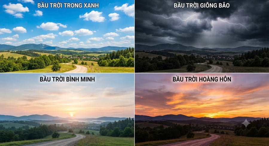 Chọn 1 bầu trời bạn thích nhất