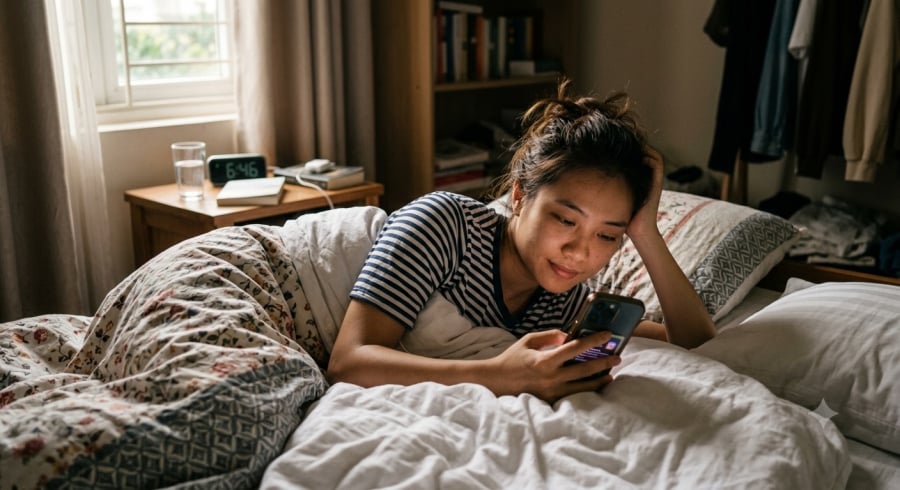 Nhiều người có thói quen kiểm tra điện thoại ngay khi vừa thức dậy mà không nhận ra mình đang bắt đầu ngày mới trong trạng thái bị động.
