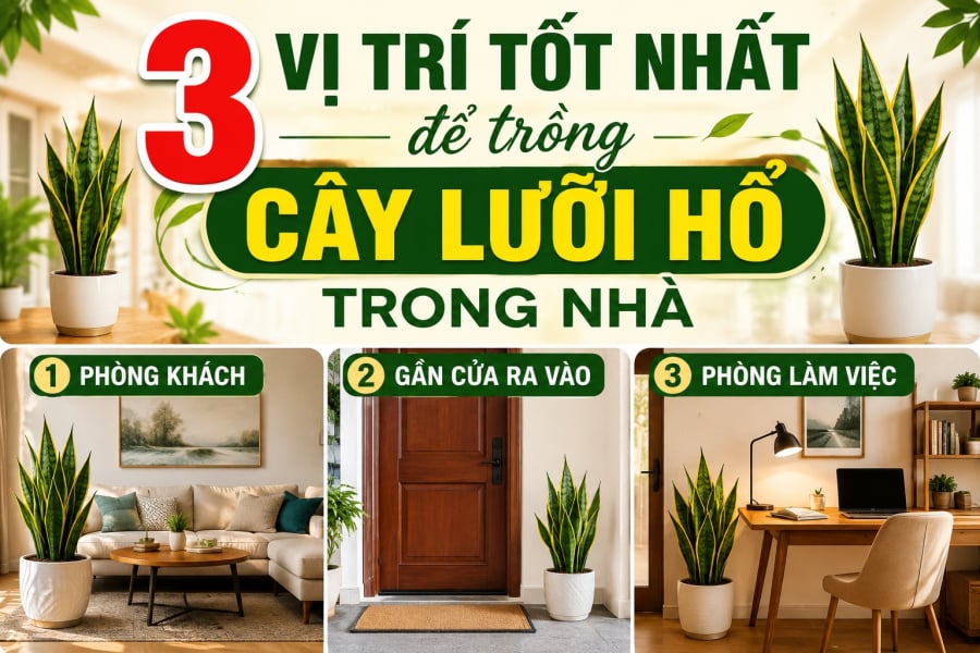 Vị trí đặt cây còn liên quan đến ánh sáng, độ thông thoáng, cách bố trí nội thất và dòng di chuyển trong không gian.