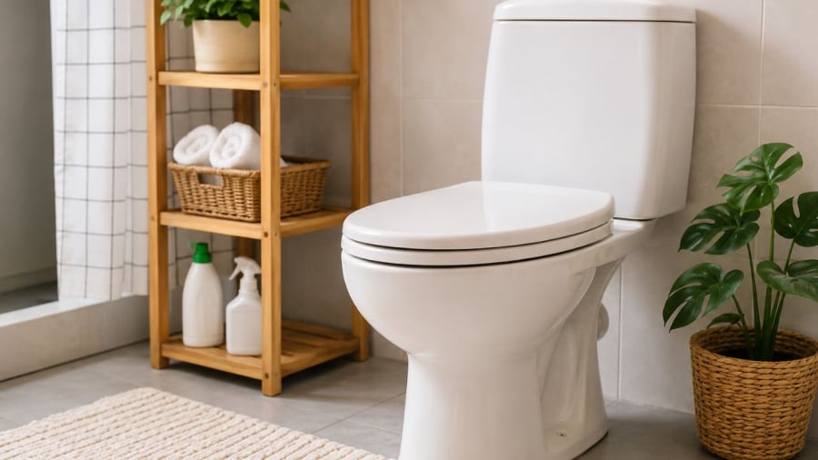 Nên đóng hay mở nắp bồn cầu khi dùng xong?