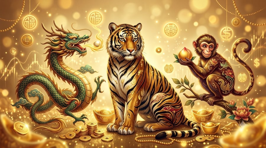 Tuổi Dần, Thìn và Thân được dự báo có nhiều cơ hội cải thiện tài vận trong tháng 9/2026.