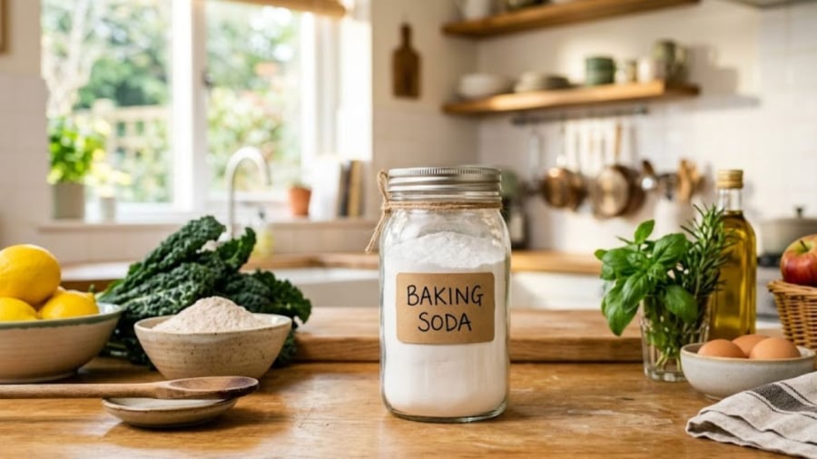 Baking soda có nhiều công dụng trong nấu ăn. 