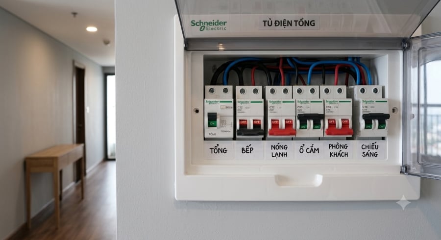 Aptomat liên tục nhảy có thể là dấu hiệu hệ thống điện đang gặp vấn đề, không nên cố bật lại nhiều lần.
