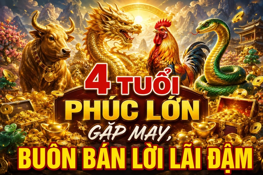 Trong thời gian tới, 4 con giáp Sửu, Thìn, Dậu và Tỵ được xem là những tuổi có duyên với tài lộc. 