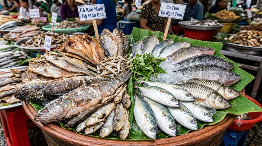 Cá muối, cá khô nên được ăn ở mức vừa phải, không nên sử dụng quá thường xuyên.