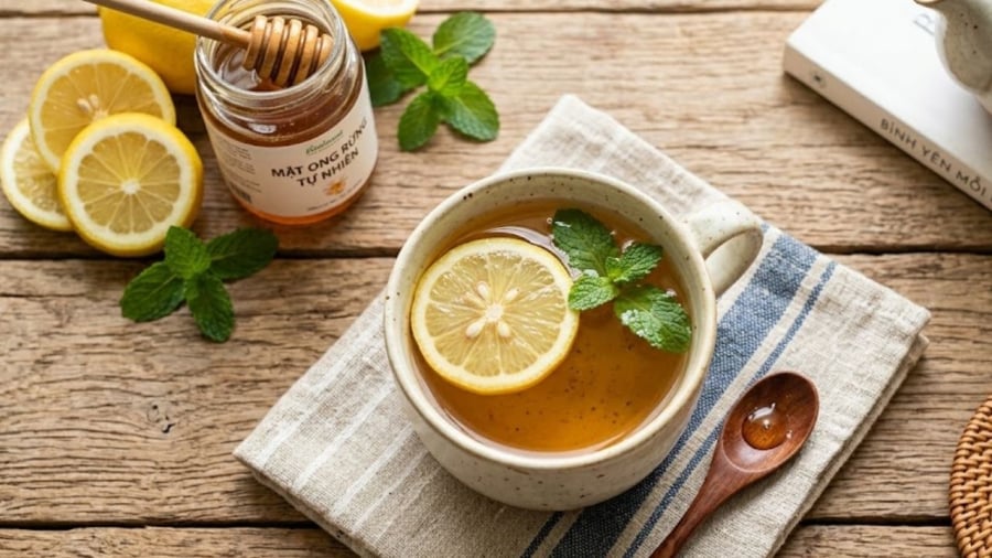 Khi pha nước chanh mật ong, bạn nên sử dụng nước ấm (không quá 50 độ C) để không làm ảnh hưởng đến dưỡng chất trong loại đồ uống này.