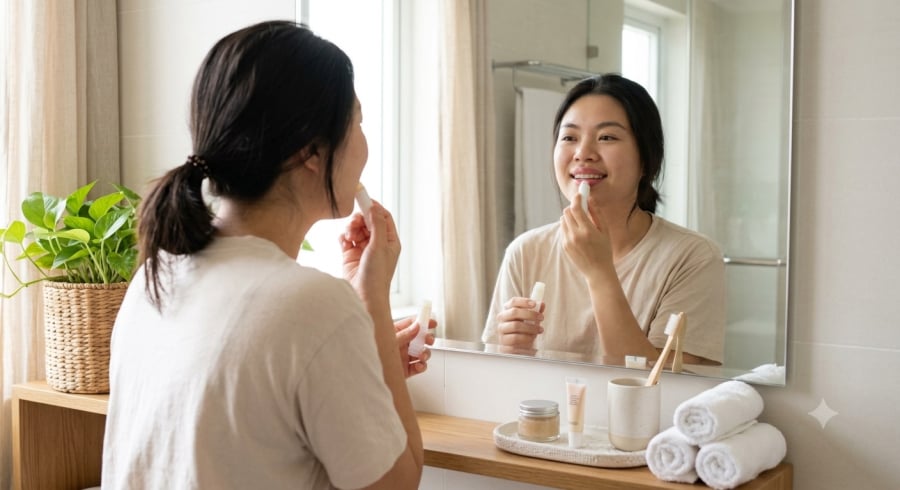 Chống nắng, dưỡng ẩm và chăm sóc môi đúng cách là những bước đơn giản nên duy trì mỗi ngày.