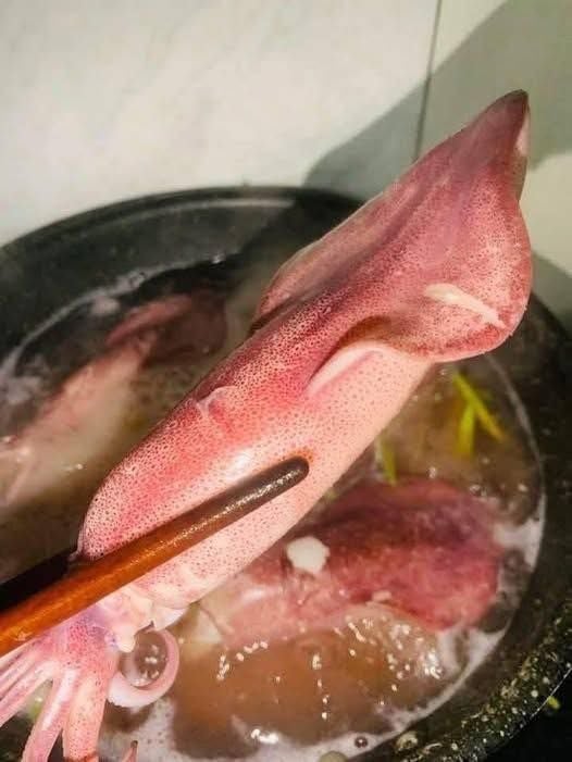 Không nên luộc mực quá lâu    