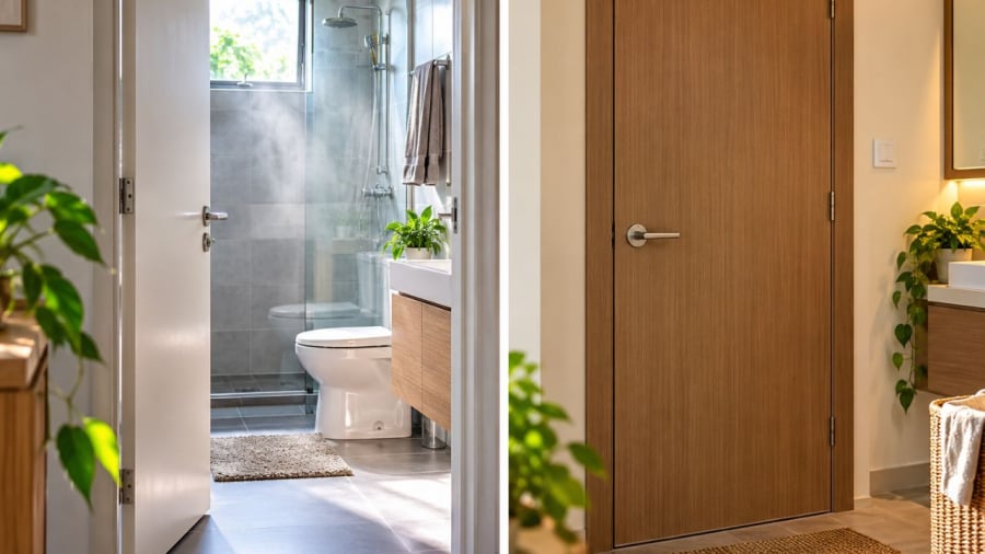 Cửa nhà vệ sinh nên đóng hay mở sau khi dùng