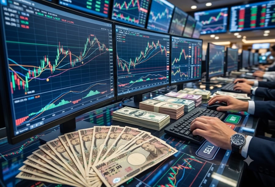 Đà tăng của đồng yên có thể gây sức ép lên các vị thế carry trade, đặc biệt khi nhà đầu tư đồng loạt đóng các khoản vay bằng yên.