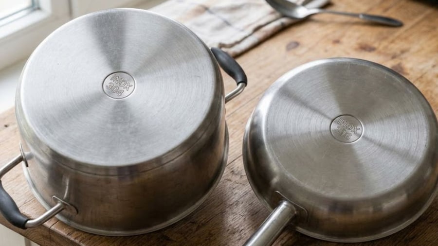Inox 304 và inox 316 đều có thể sử dụng để đựng thực phẩm.