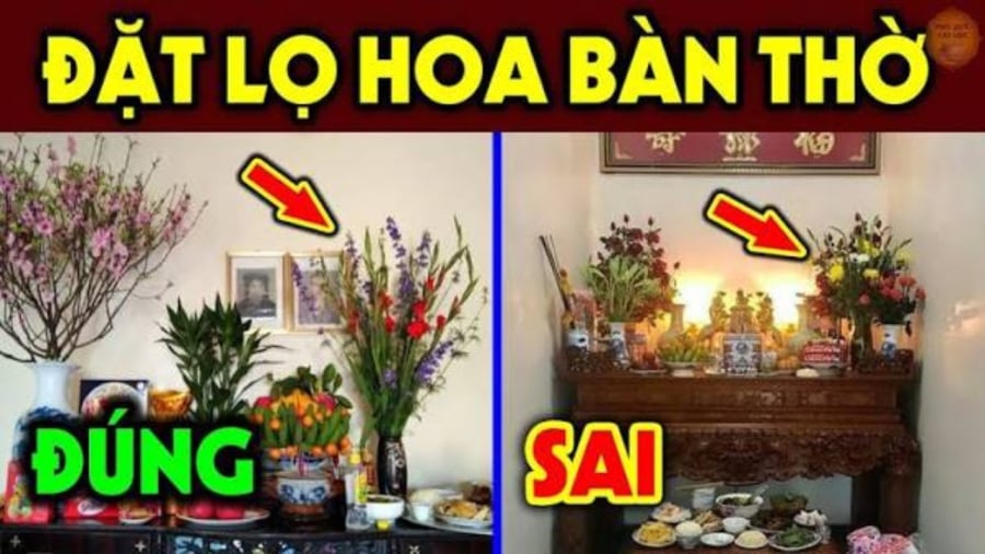 Vì sao hoa thường đặt bên trái?    