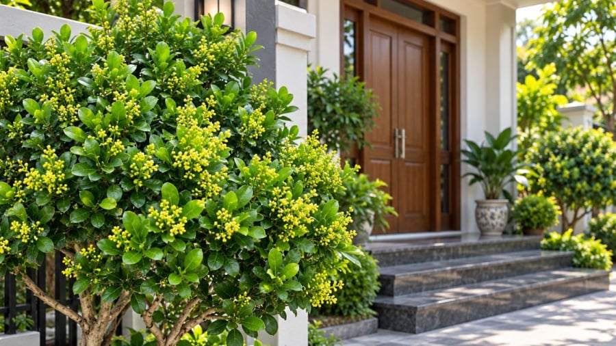Nhiều người thích trồng cây hoa ngâu trước nhà