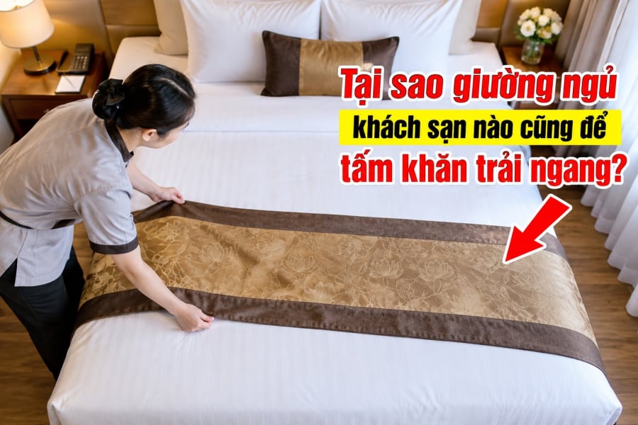Thực tế, tấm vải này thường được gọi là bed runner, tức khăn trang trí cuối giường. 